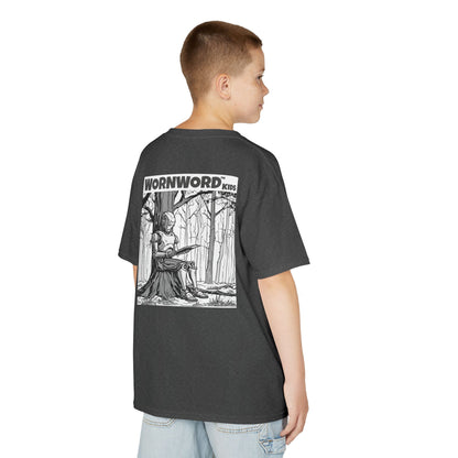 WORNWORD Kids™ Youth Mid-Weight Tee - Robot "Upgrade Your Brain"
