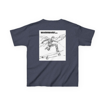 WORNWORD Kids™ Youth Mid-Weight Tee - Lightning Bolt "Charged Up and Rolling!"
