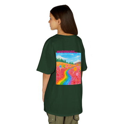 WORNWORD Kids Mid-Weight Tee - Rainbow Road “Follow the Candy Path!”