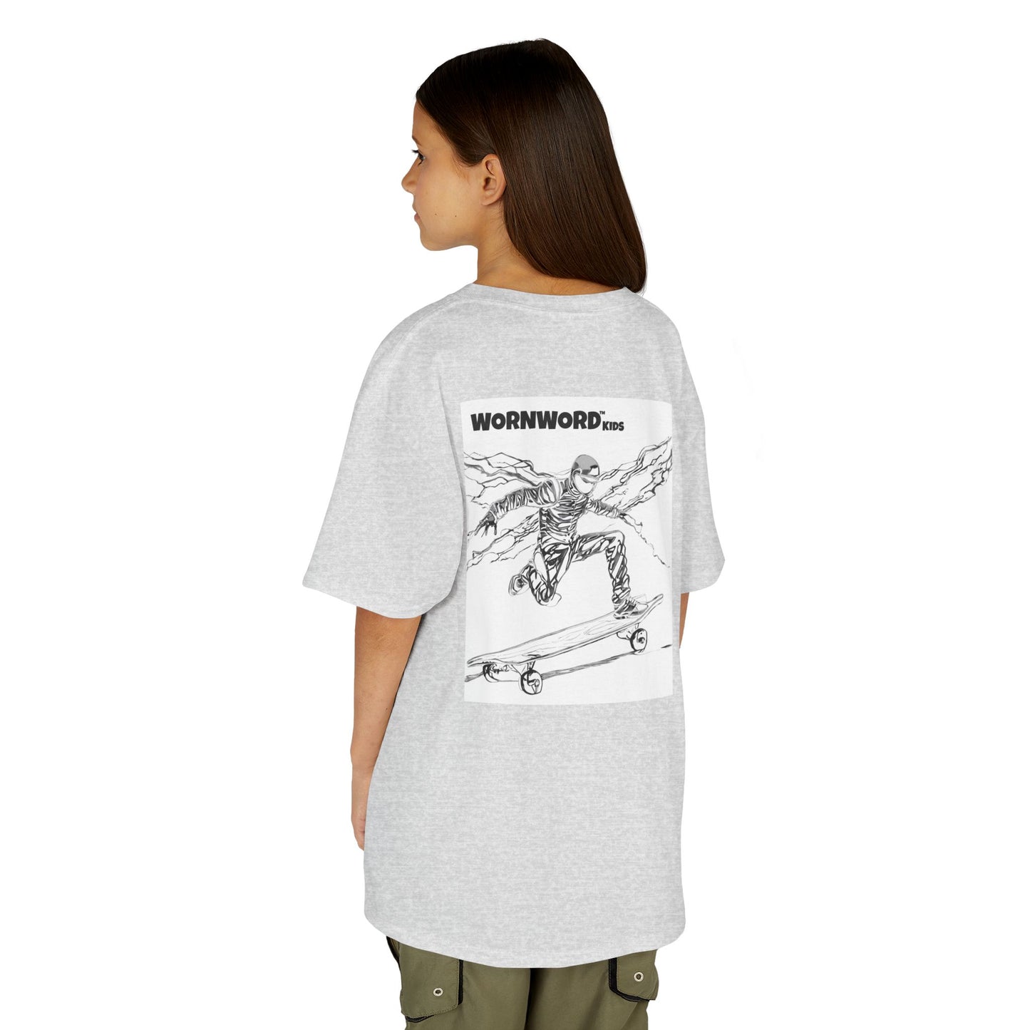 WORNWORD Kids™ Youth Mid-Weight Tee - Lightning Bolt "Charged Up and Rolling!"