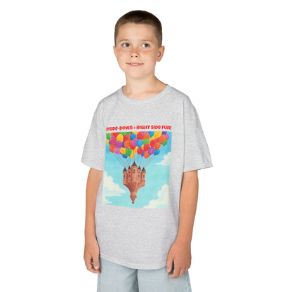 WORNWORD Kids Mid-Weight Tee - Floating Castle “Upside-Down = Right Side Fun!”