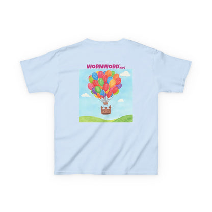 WORNWORD Kids Mid-Weight Tee - Floating Castle “Upside-Down = Right Side Fun!”