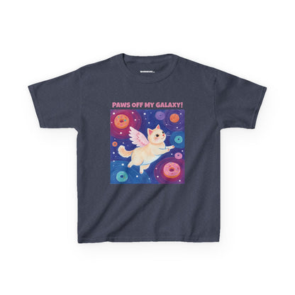 WORNWORD Kids Mid-Weight Tee - Cat Lovers "Paws Off My Galaxy!"
