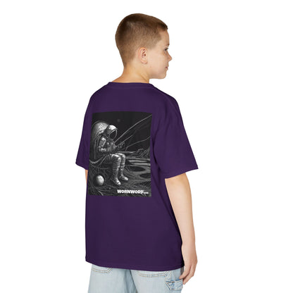 WORNWORD Kids™ Youth Mid-Weight Tee - Astronaut "Hooked on the Universe!