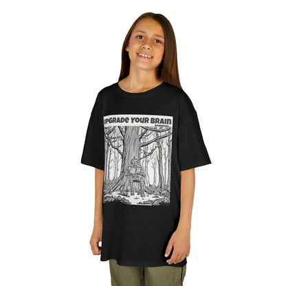 WORNWORD Kids™ Youth Mid-Weight Tee - Robot "Upgrade Your Brain"