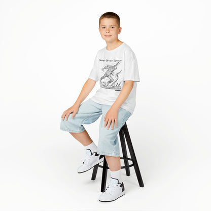 WORNWORD Kids™ Youth Mid-Weight Tee - Lightning Bolt "Charged Up and Rolling!"