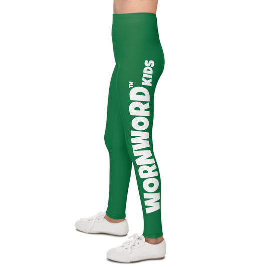 WORNWORD Kids™ ColorVibeZ™ Youth Leggings - Dark Green