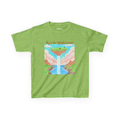 WORNWORD Kids Mid-Weight Tee - Waterfall Islands “Sky’s the Splash Limit!”