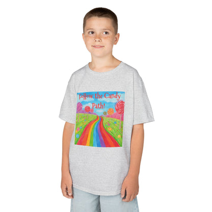 WORNWORD Kids Mid-Weight Tee - Rainbow Road “Follow the Candy Path!”