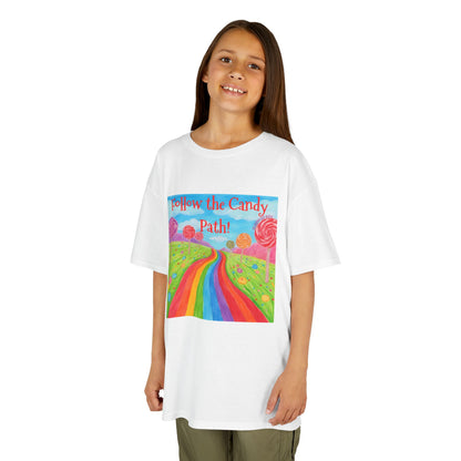WORNWORD Kids Mid-Weight Tee - Rainbow Road “Follow the Candy Path!”