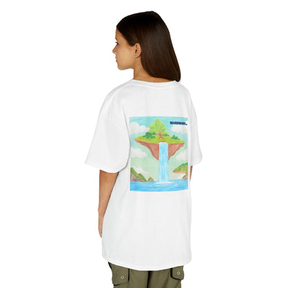 WORNWORD Kids Mid-Weight Tee - Waterfall Islands “Sky’s the Splash Limit!”