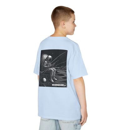 WORNWORD Kids™ Youth Mid-Weight Tee - Astronaut "Hooked on the Universe!