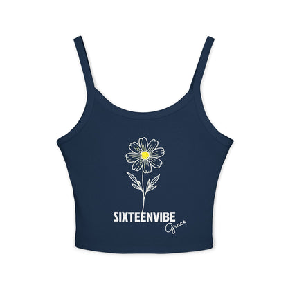 SIXTEENVIBE Grace PetalForme™ Spaghetti Strap Tank Top