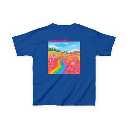 WORNWORD Kids Mid-Weight Tee - Rainbow Road “Follow the Candy Path!”