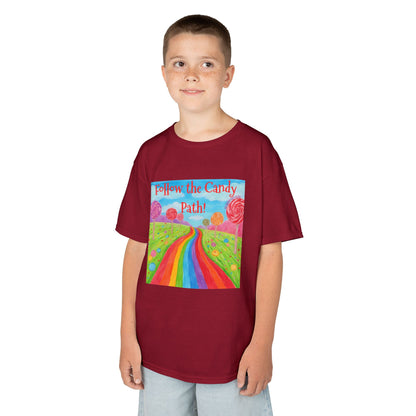 WORNWORD Kids Mid-Weight Tee - Rainbow Road “Follow the Candy Path!”