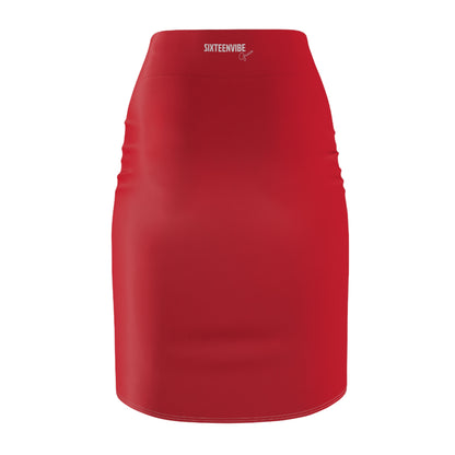SIXTEENVIBE Grace TONEVIVE™ Pencil Skirt - Red Reign