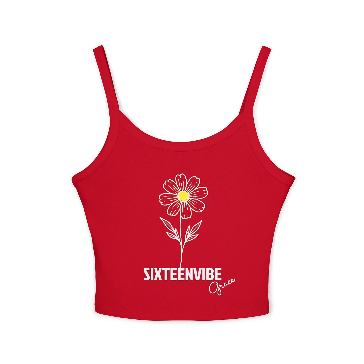 SIXTEENVIBE Grace PetalForme™ Spaghetti Strap Tank Top