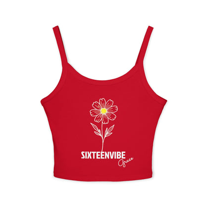 SIXTEENVIBE Grace PetalForme™ Spaghetti Strap Tank Top