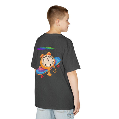 WORNWORD Kids Mid-Weight Tee - Melting Clock “Skate Through Time!”