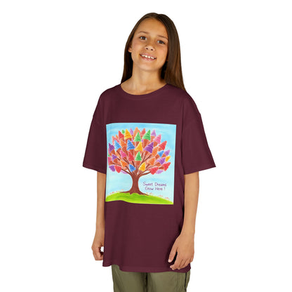 WORNWORD Kids Mid-Weight Tee - Ice-Cream Tree “Sweet Dreams Grow Here!”