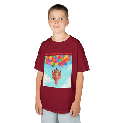 WORNWORD Kids Mid-Weight Tee - Floating Castle “Upside-Down = Right Side Fun!”