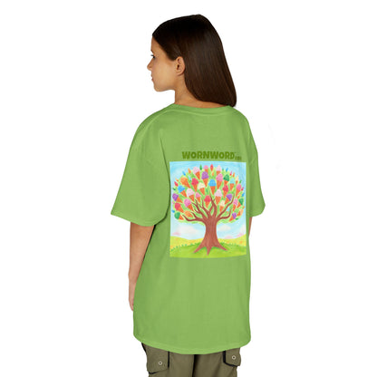 WORNWORD Kids Mid-Weight Tee - Ice-Cream Tree “Sweet Dreams Grow Here!”