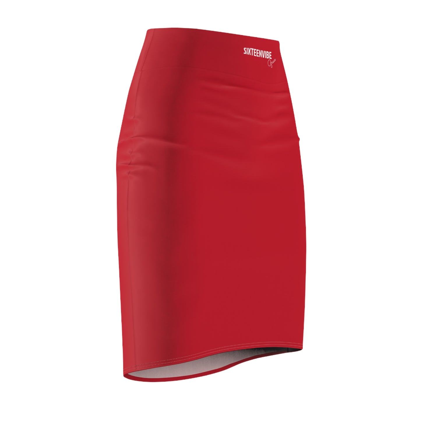 SIXTEENVIBE Grace TONEVIVE™ Pencil Skirt - Red Reign