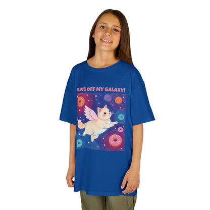 WORNWORD Kids Mid-Weight Tee - Cat Lovers "Paws Off My Galaxy!"