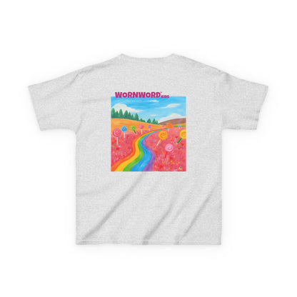 WORNWORD Kids Mid-Weight Tee - Rainbow Road “Follow the Candy Path!”