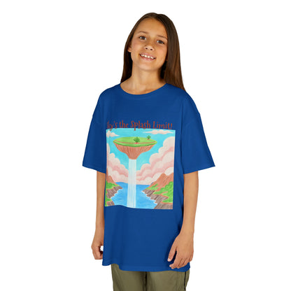WORNWORD Kids Mid-Weight Tee - Waterfall Islands “Sky’s the Splash Limit!”