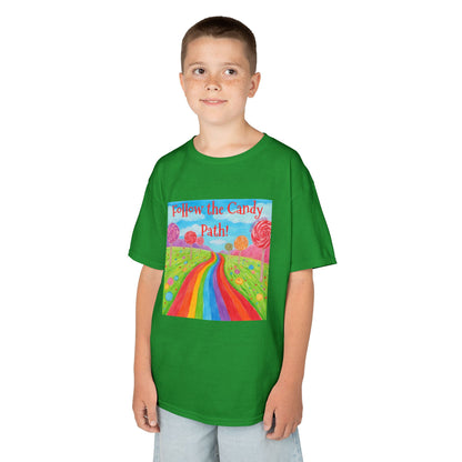 WORNWORD Kids Mid-Weight Tee - Rainbow Road “Follow the Candy Path!”