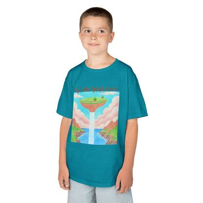 WORNWORD Kids Mid-Weight Tee - Waterfall Islands “Sky’s the Splash Limit!”