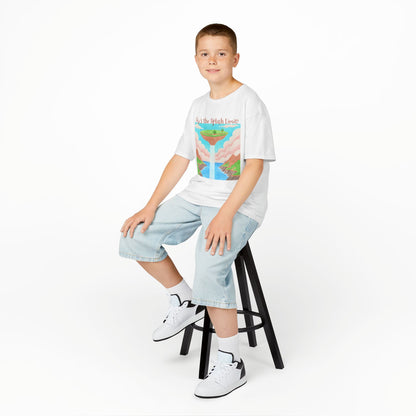 WORNWORD Kids Mid-Weight Tee - Waterfall Islands “Sky’s the Splash Limit!”