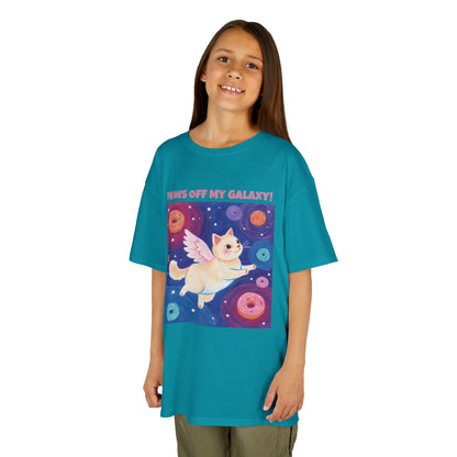 WORNWORD Kids Mid-Weight Tee - Cat Lovers "Paws Off My Galaxy!"
