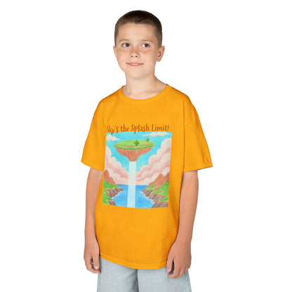 WORNWORD Kids Mid-Weight Tee - Waterfall Islands “Sky’s the Splash Limit!”