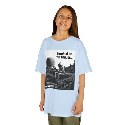 WORNWORD Kids™ Youth Mid-Weight Tee - Astronaut "Hooked on the Universe!