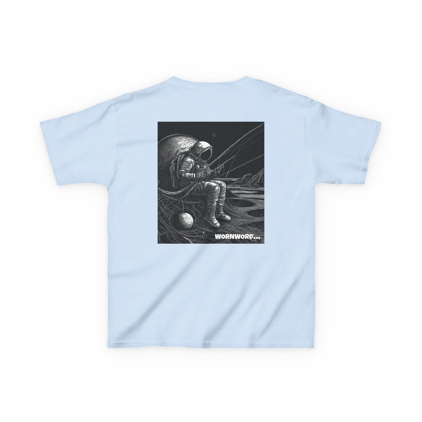 WORNWORD Kids™ Youth Mid-Weight Tee - Astronaut "Hooked on the Universe!