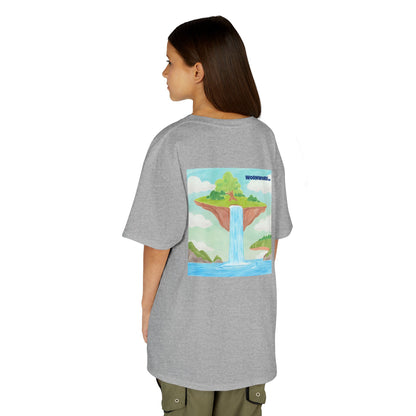 WORNWORD Kids Mid-Weight Tee - Waterfall Islands “Sky’s the Splash Limit!”