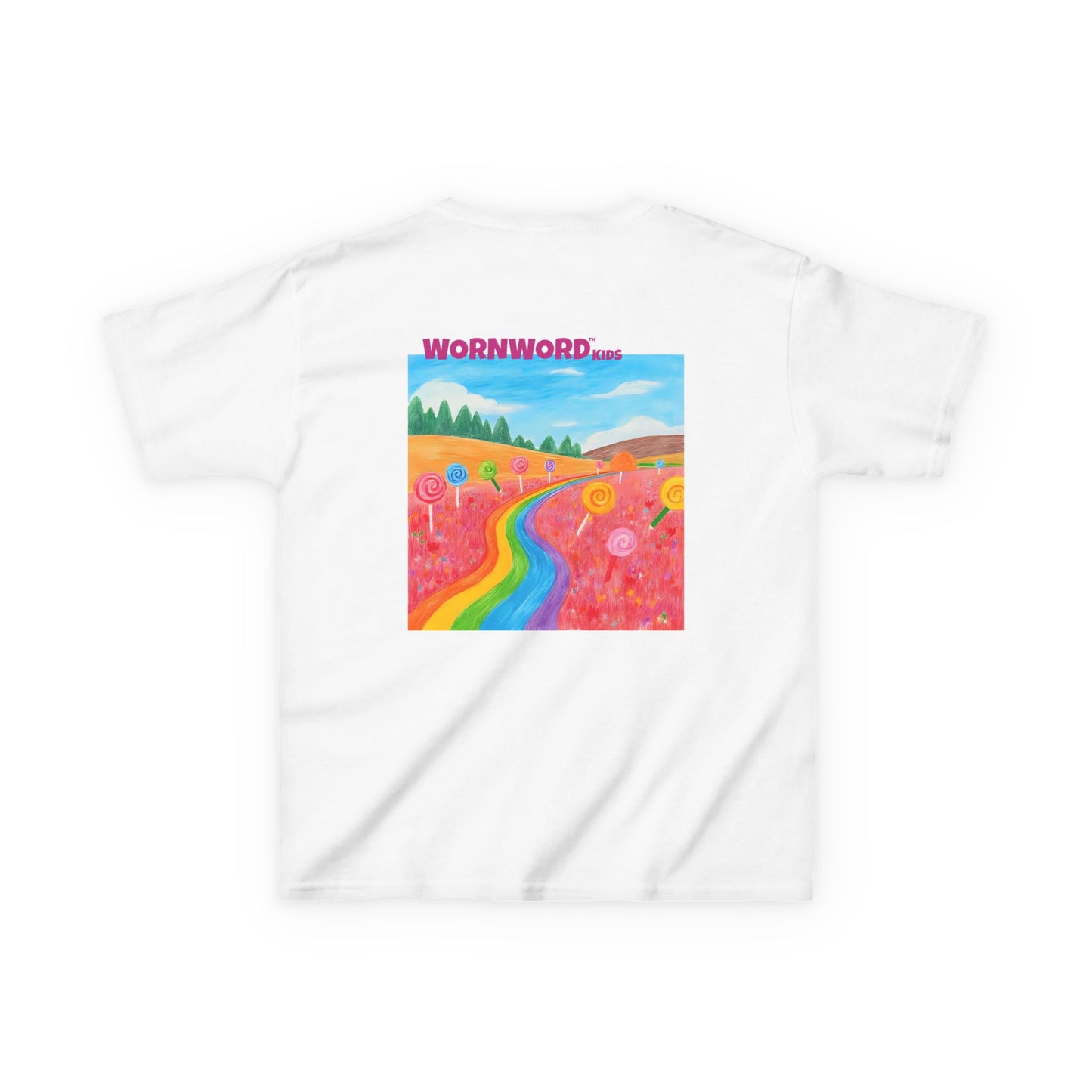WORNWORD Kids Mid-Weight Tee - Rainbow Road “Follow the Candy Path!”