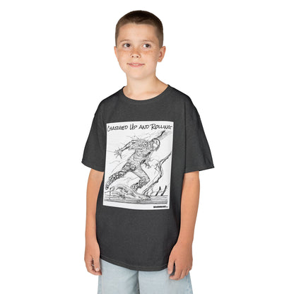 WORNWORD Kids™ Youth Mid-Weight Tee - Lightning Bolt "Charged Up and Rolling!"
