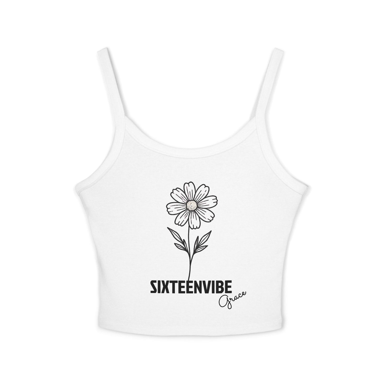 SIXTEENVIBE Grace PetalForme™ Spaghetti Strap Tank Top