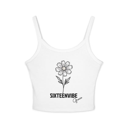 SIXTEENVIBE Grace PetalForme™ Spaghetti Strap Tank Top