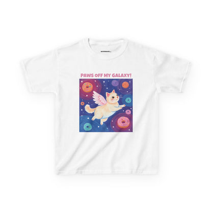 WORNWORD Kids Mid-Weight Tee - Cat Lovers "Paws Off My Galaxy!"
