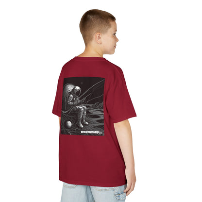 WORNWORD Kids™ Youth Mid-Weight Tee - Astronaut "Hooked on the Universe!