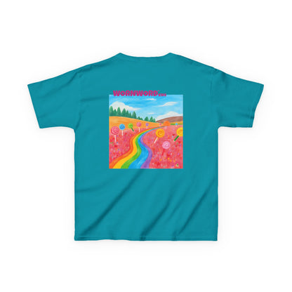 WORNWORD Kids Mid-Weight Tee - Rainbow Road “Follow the Candy Path!”