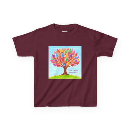 WORNWORD Kids Mid-Weight Tee - Ice-Cream Tree “Sweet Dreams Grow Here!”