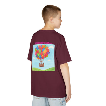 WORNWORD Kids Mid-Weight Tee - Floating Castle “Upside-Down = Right Side Fun!”