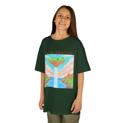 WORNWORD Kids Mid-Weight Tee - Waterfall Islands “Sky’s the Splash Limit!”