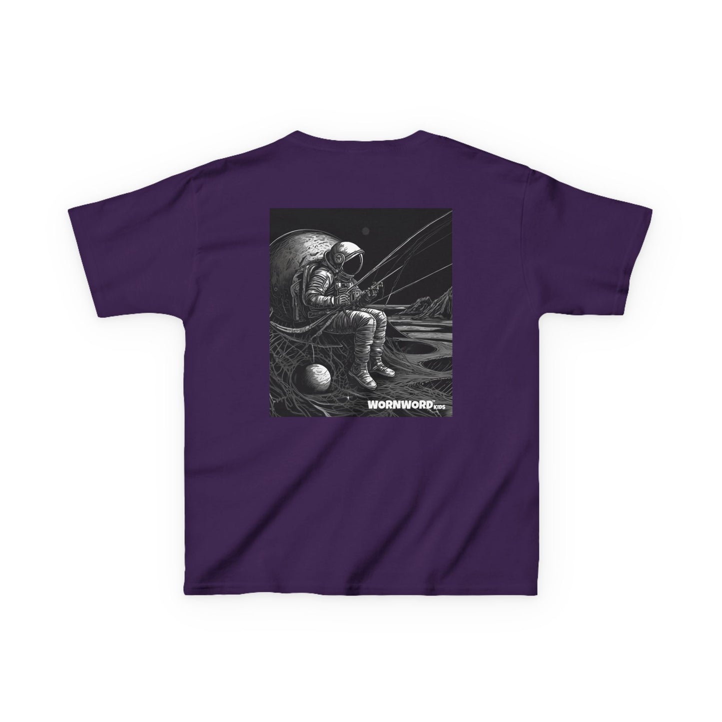 WORNWORD Kids™ Youth Mid-Weight Tee - Astronaut "Hooked on the Universe!