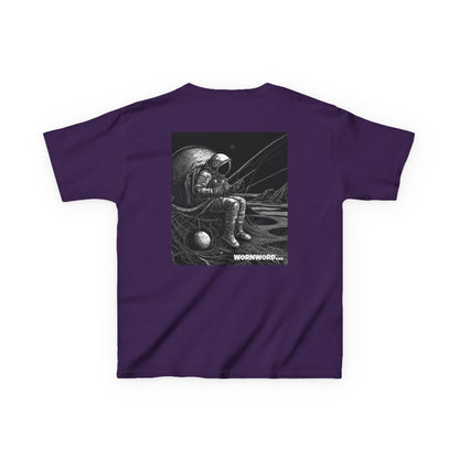 WORNWORD Kids™ Youth Mid-Weight Tee - Astronaut "Hooked on the Universe!